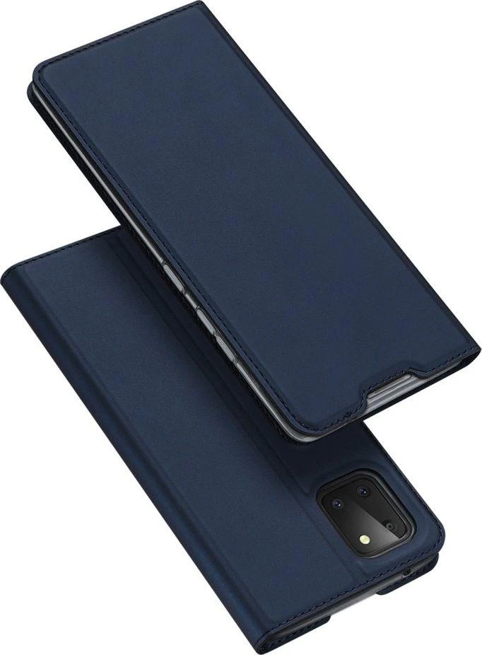 Dux Ducis Premium atverčiamas dėklas skirtas Samsung Note 10 Lite, mėlynas