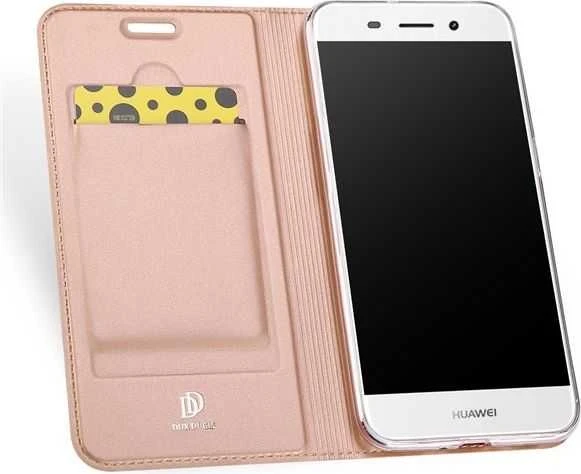 Dux Ducis Premium atverčiamas dėklas skirtas Huawei Y3 (2017), Rose Gold