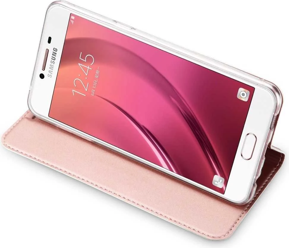 Dux Ducis Premium atverčiamas dėklas skirtas Huawei Y3 (2017), Rose Gold