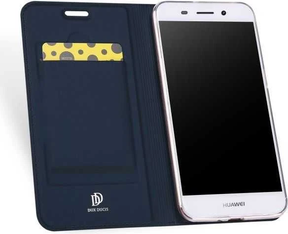 Dux Ducis Premium atverčiamas dėklas skirtas Huawei Y3 (2017), mėlynas
