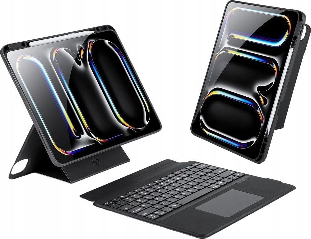 DUX DUCIS dėklas DK sulankstomas su belaide klaviatūra iPad Pro 13 (2024) juodas