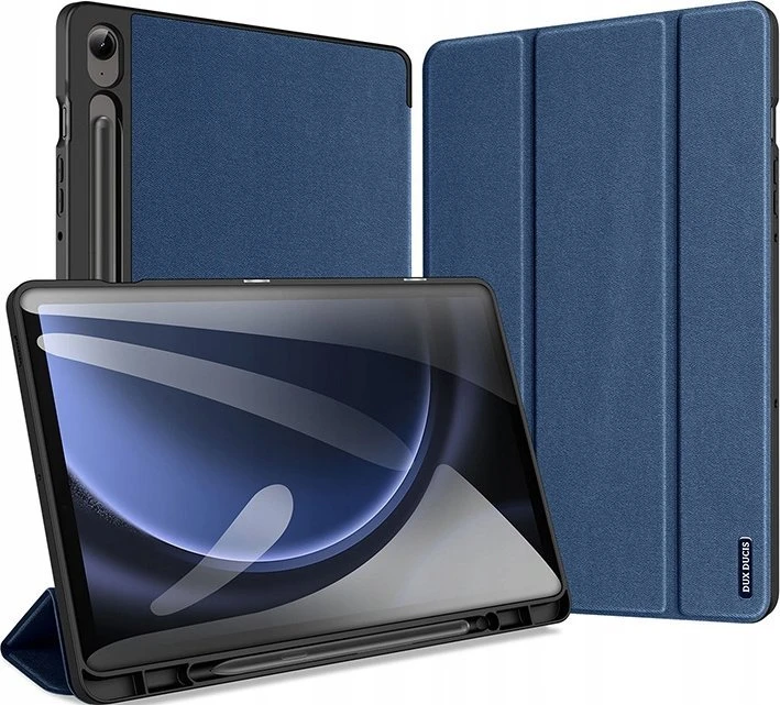 Dėklas Dux Ducis Domo Samsung X400/X406 Tab S10 Lite/X520/X526 Tab S10 FE/X510/X516 Tab S9 FEE tamsiai mėlynas