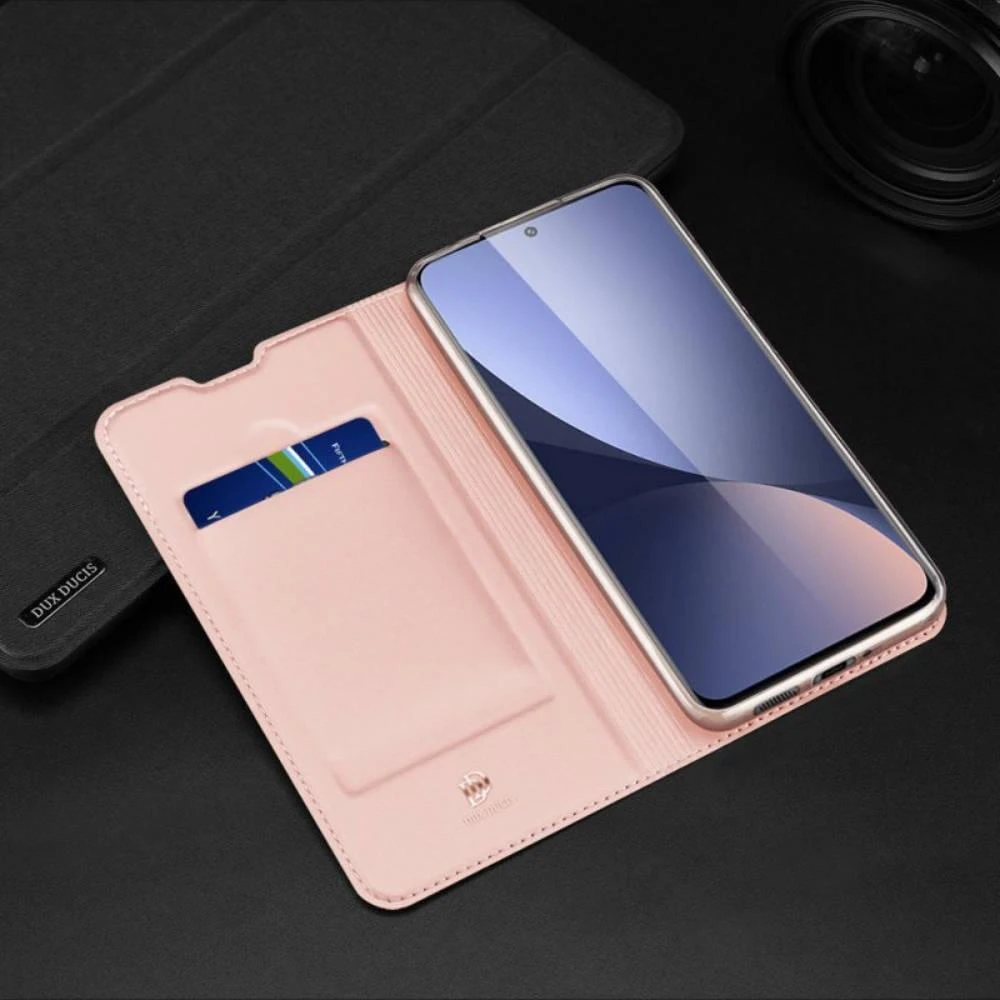 Dux Ducis Skin Pro atverčiamas dėklas, skirtas Xiaomi Redmi 10C rožiniam