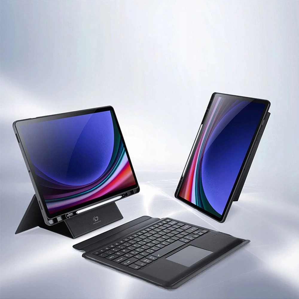 Dėklas su klaviatūra Dux Ducis DK Samsung X820 Tab S10 Plus/X810/816 Tab S9 Plus/X610/X616 Tab S9 FE Plus juodas