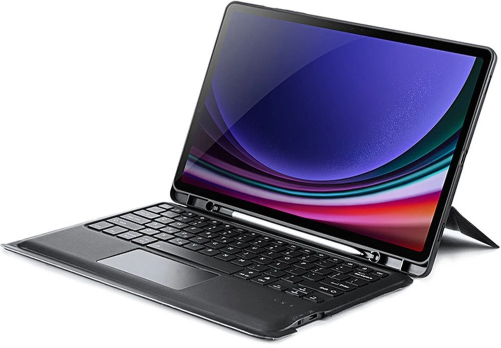 Dėklas su klaviatūra Dux Ducis DK Samsung X820 Tab S10 Plus/X810/816 Tab S9 Plus/X610/X616 Tab S9 FE Plus juodas