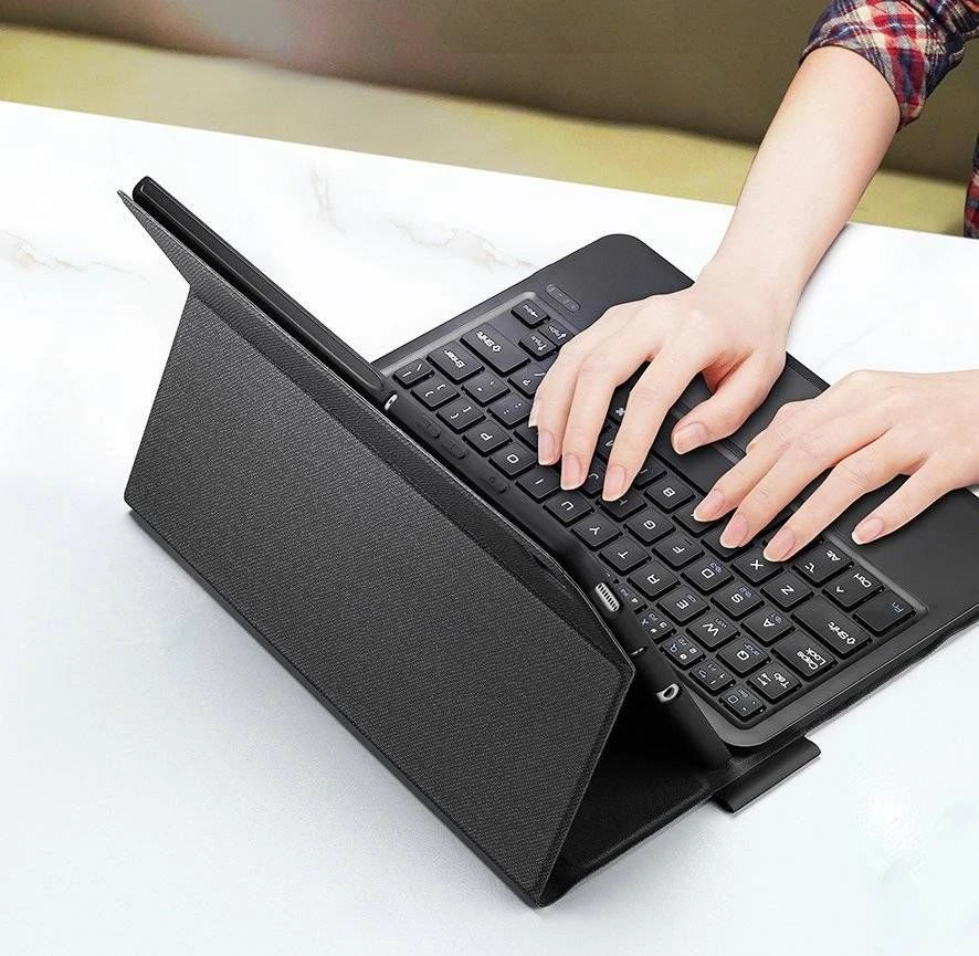 Dux Ducis BluetoothKeyboard dėklas (TK Series) skirtas Samsung Tab S6 Lite – juodos spalvos