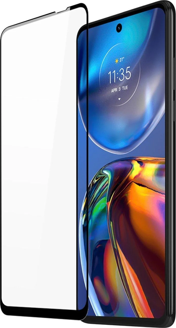 Dux Ducis 10D Apsauginis stiklas 9H full screen apsauginis stiklas with frame Motorola Moto E32 juodas (case friendly)