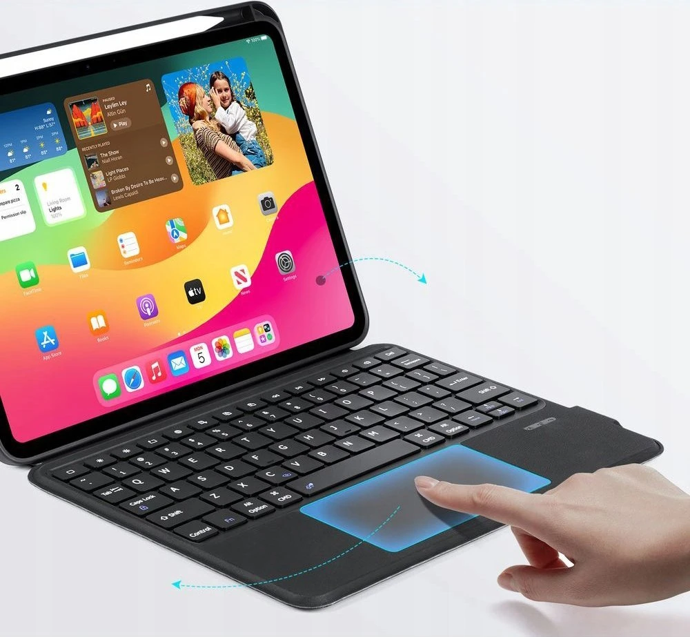 DUX DUCIS dėklas DK sulankstomas su belaide klaviatūra iPad Pro 11 (2024) juodas