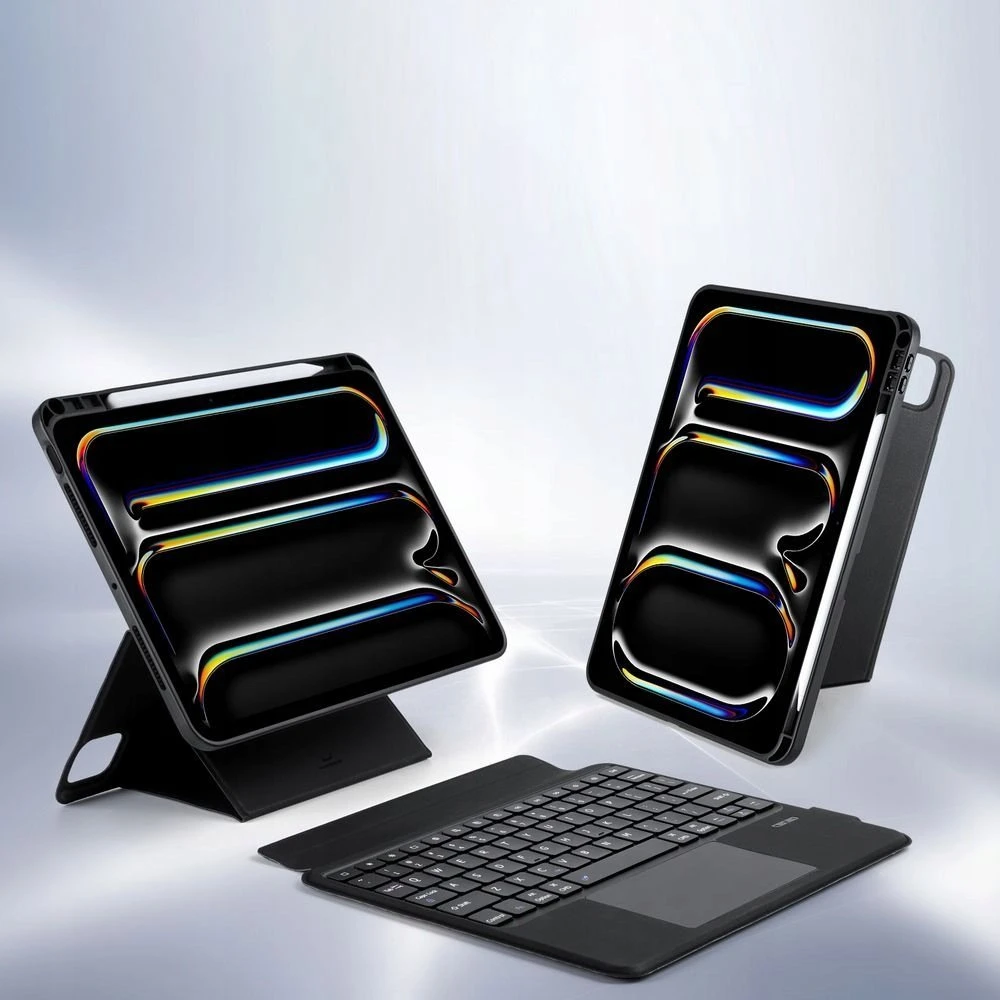 DUX DUCIS dėklas DK sulankstomas su belaide klaviatūra iPad Pro 11 (2024) juodas