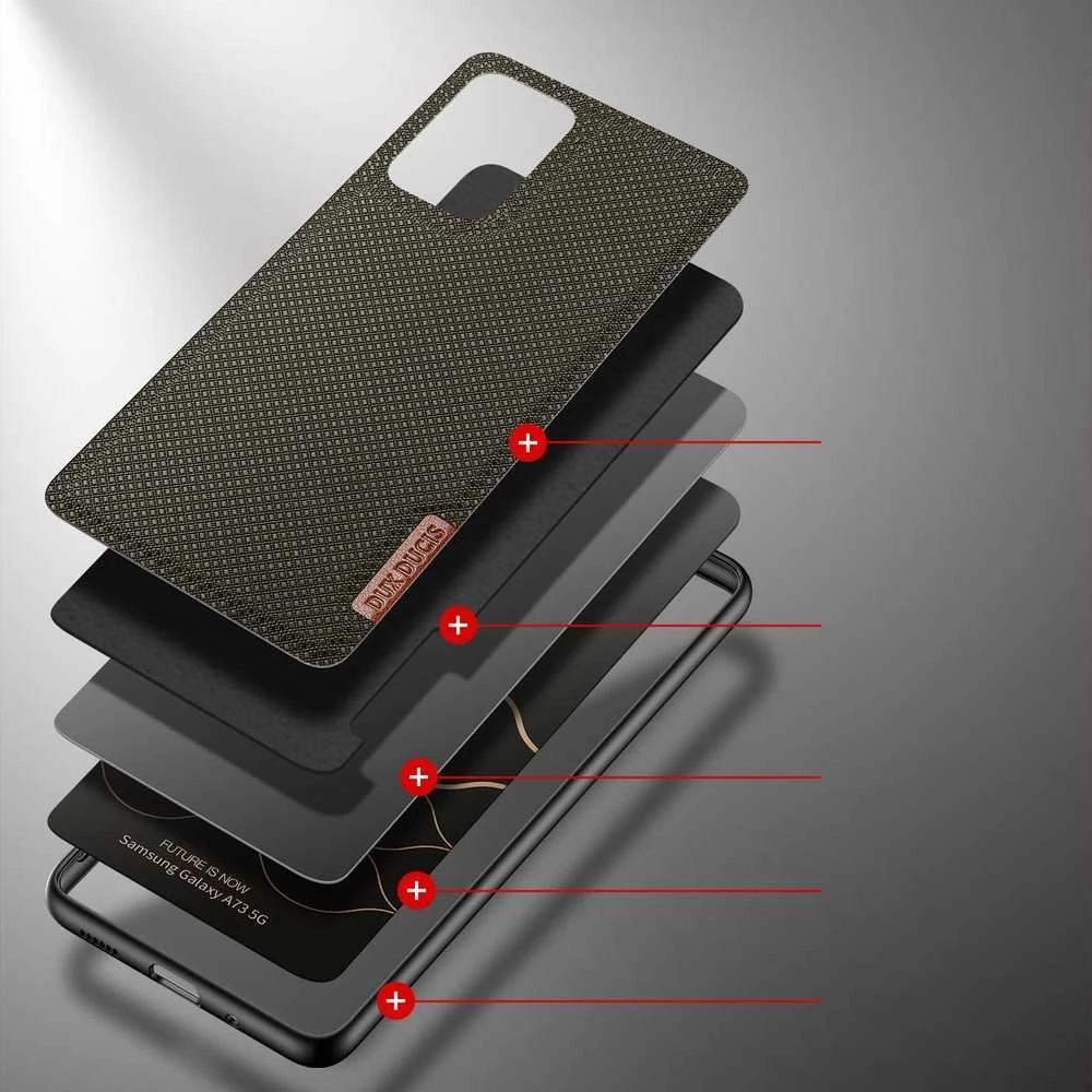 Dux Ducis Fino dėklas skirtas Samsung Galaxy A73, žalias