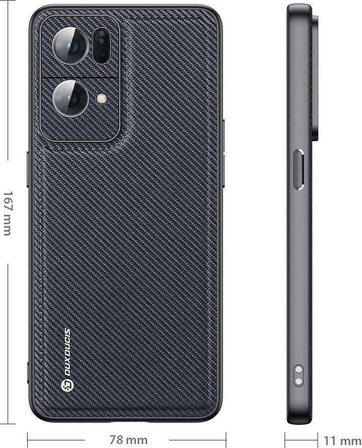 Dux Ducis Fino dėklas skirtas Oppo Reno7 Pro 5G, juodas
