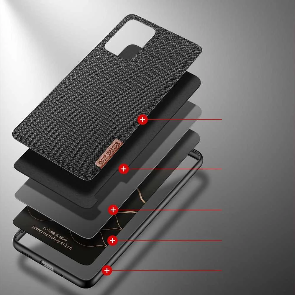 Dux Ducis Fino dėklas skirtas Samsung Galaxy A73, juodas