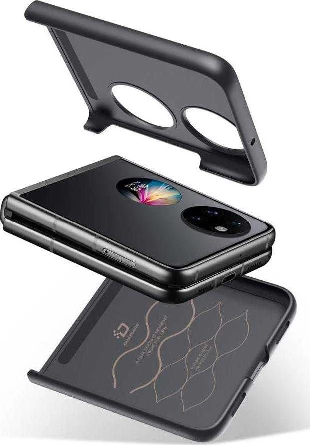 Dux Ducis Fino dėklas skirtas Huawei P50 Pocket, juodas