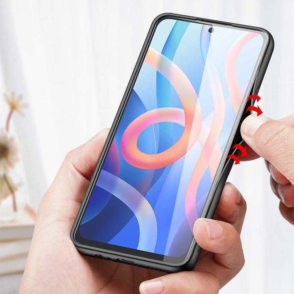 Dux Ducis Fino covered with nylon material Poco M4 Pro 5G dėklas telefonui mėlynos spalvos
