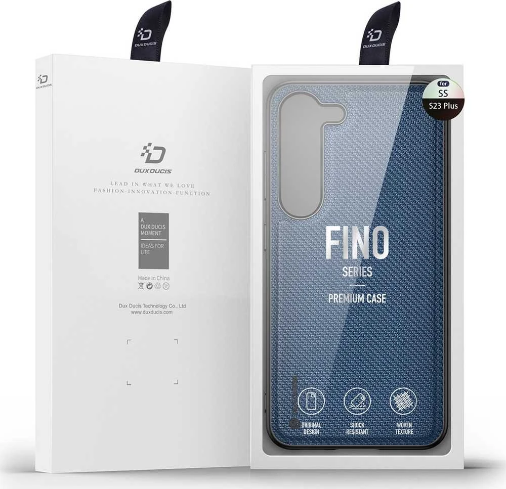 Dux Ducis Fino Samsung Galaxy S23 Plus with silikoninis frame dėklas telefonui mėlynos spalvos