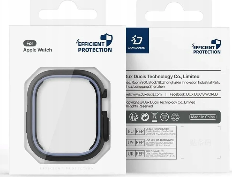 Dux Ducis dėklas BAMO Apple Watch Ultra / Ultra 2 49 mm vidurnakčio pilkoms
