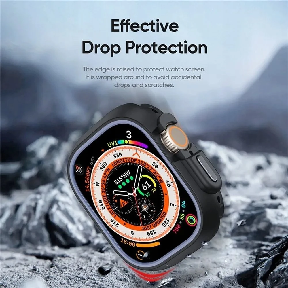 Dux Ducis dėklas BAMO Apple Watch Ultra / Ultra 2 49 mm vidurnakčio pilkoms