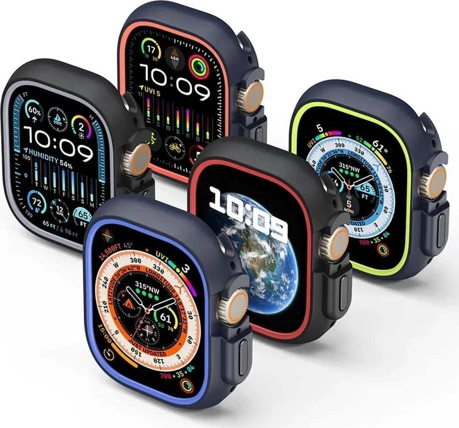 Dux Ducis dėklas BAMO Apple Watch Ultra / Ultra 2 49 mm vidurnakčio pilkoms