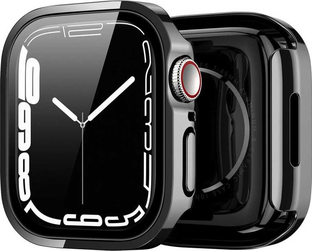 LCD apsauginis stikliukas/dėklas Dux Ducis Hamo Apple Watch 41mm juodas