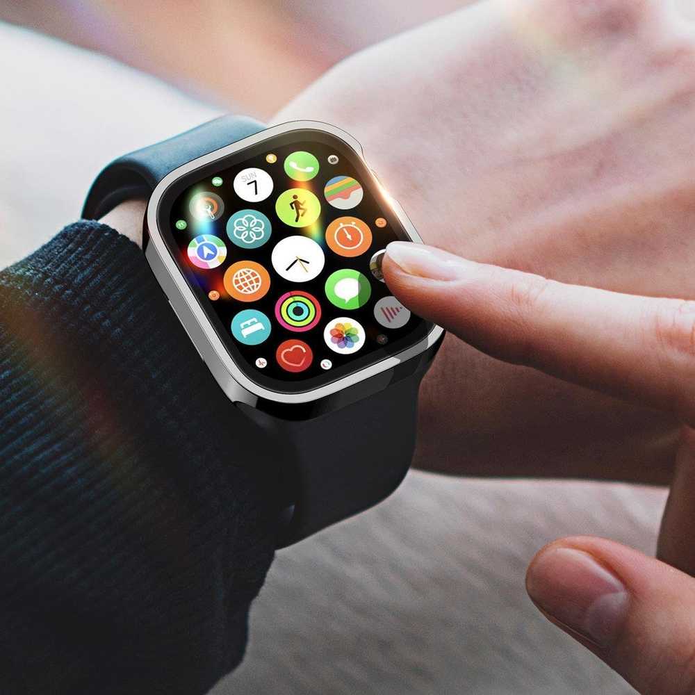LCD apsauginis stikliukas/dėklas Dux Ducis Hamo Apple Watch 41mm juodas