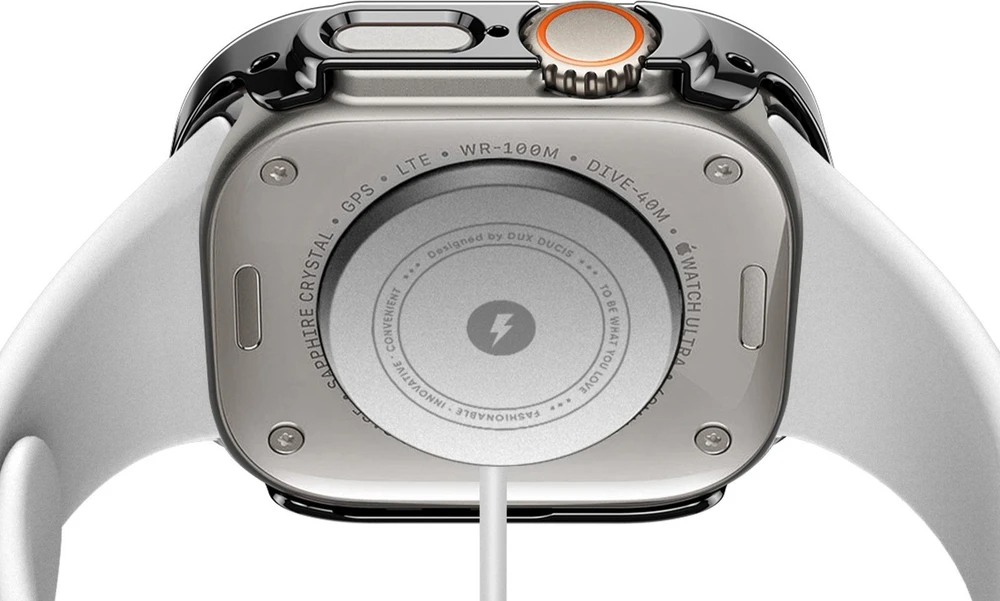LCD apsauginis stikliukas/dėklas Dux Ducis Hamo Apple Watch Ultra 49mm juodas