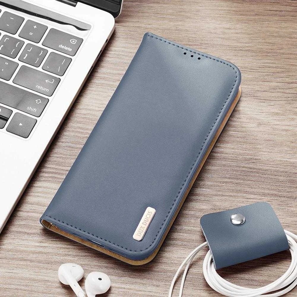Dux Ducis Hivo atverčiamas dėklas skirtas Samsung Galaxy S22 + (S22 Plus), mėlynas