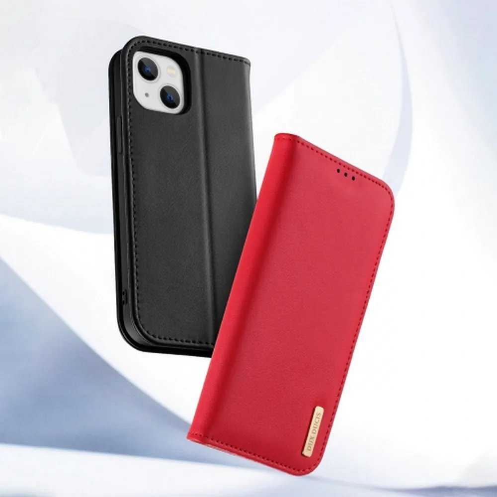 DUX DUCIS piniginės dėklas HIVO, skirtas IPHONE 15 Plus raudonas