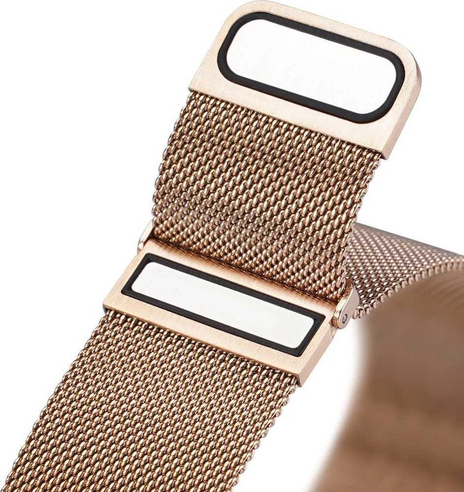 Išmaniojo laikrodžio Samsung Galaxy/Huawei/Xiaomi magnetinis dirželis, Auksinės spalvos, 22mm
