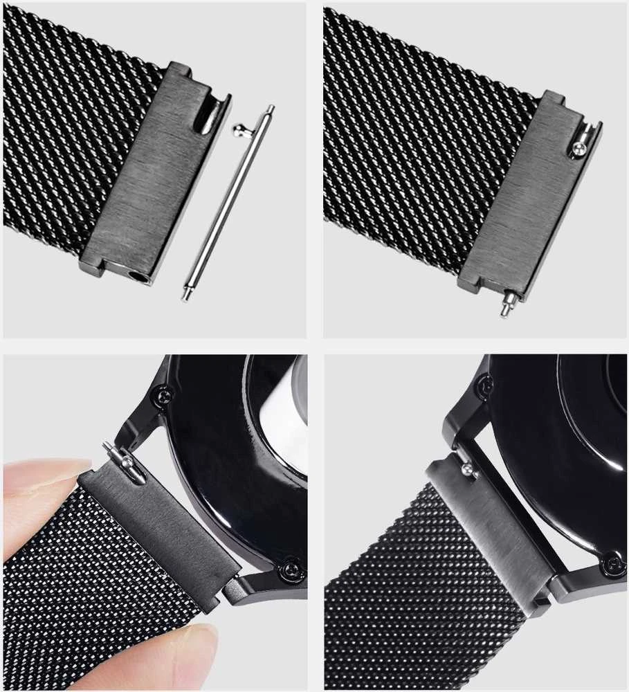 Išmaniojo laikrodžio Samsung Galaxy/Huawei/Xiaomi magnetinis dirželis, Auksinės spalvos, 22mm