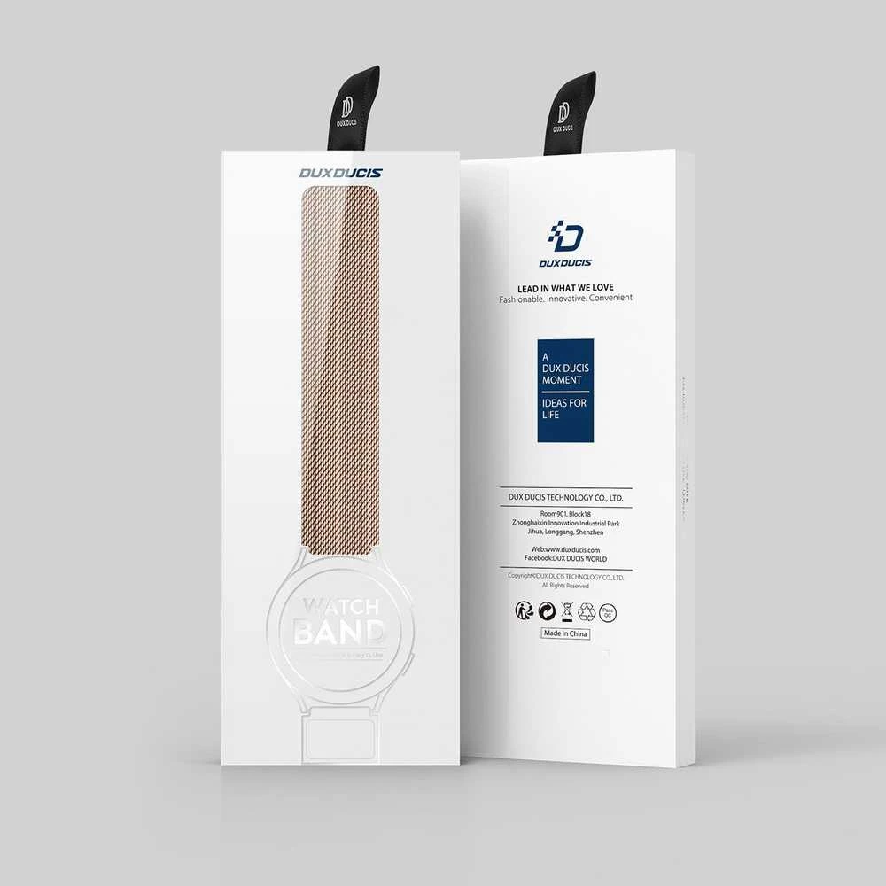 Išmaniojo laikrodžio Samsung Galaxy/Huawei/Xiaomi magnetinis dirželis, Auksinės spalvos, 22mm