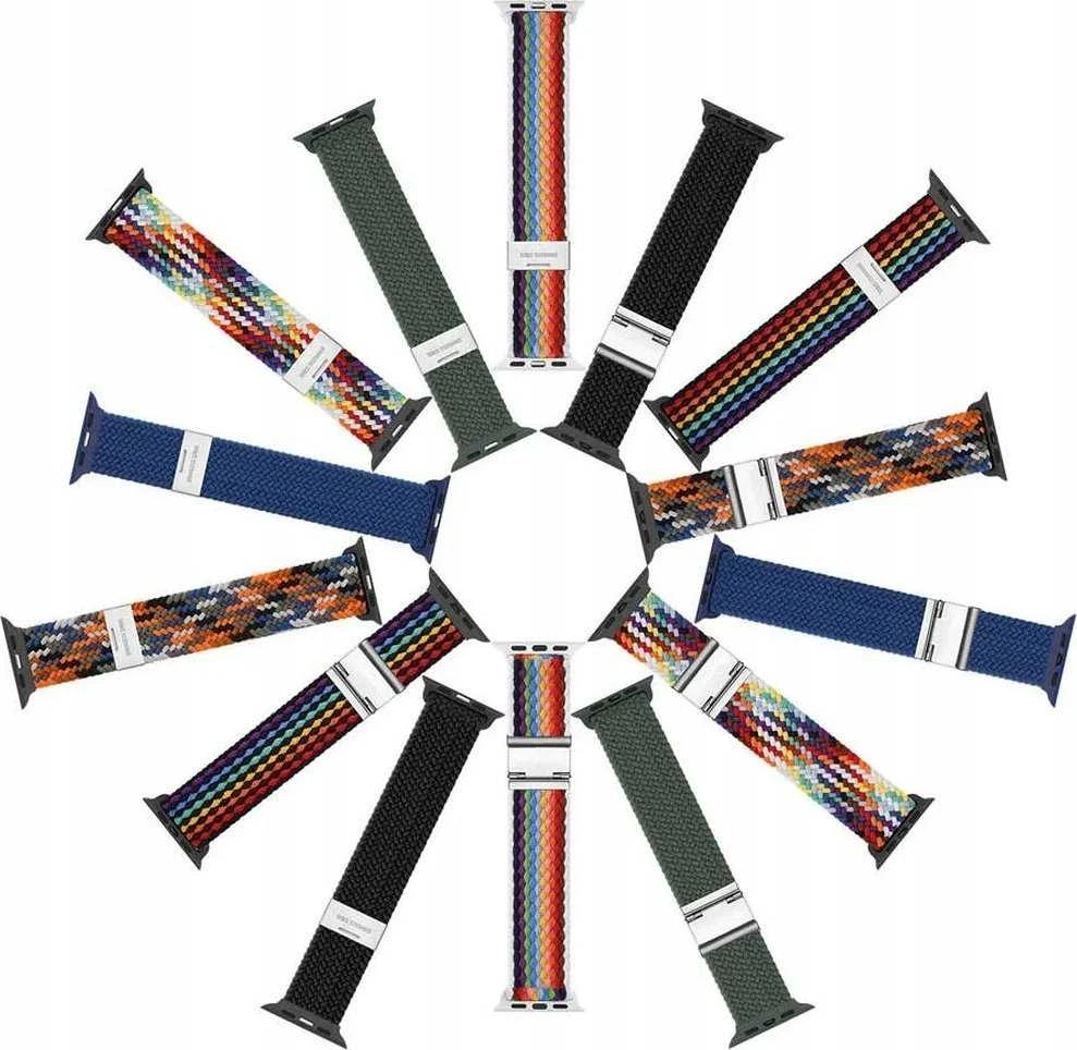 Dux Ducis apyrankė MIXTURE PRO stretchable braided skirta Apple Watch 42 / 44 / 45 / 49 mm mėlynas
