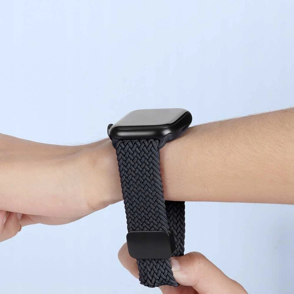 Dux Ducis apyrankė MIXTURE PRO stretchable braided skirta Apple Watch 42 / 44 / 45 / 49 mm midnight