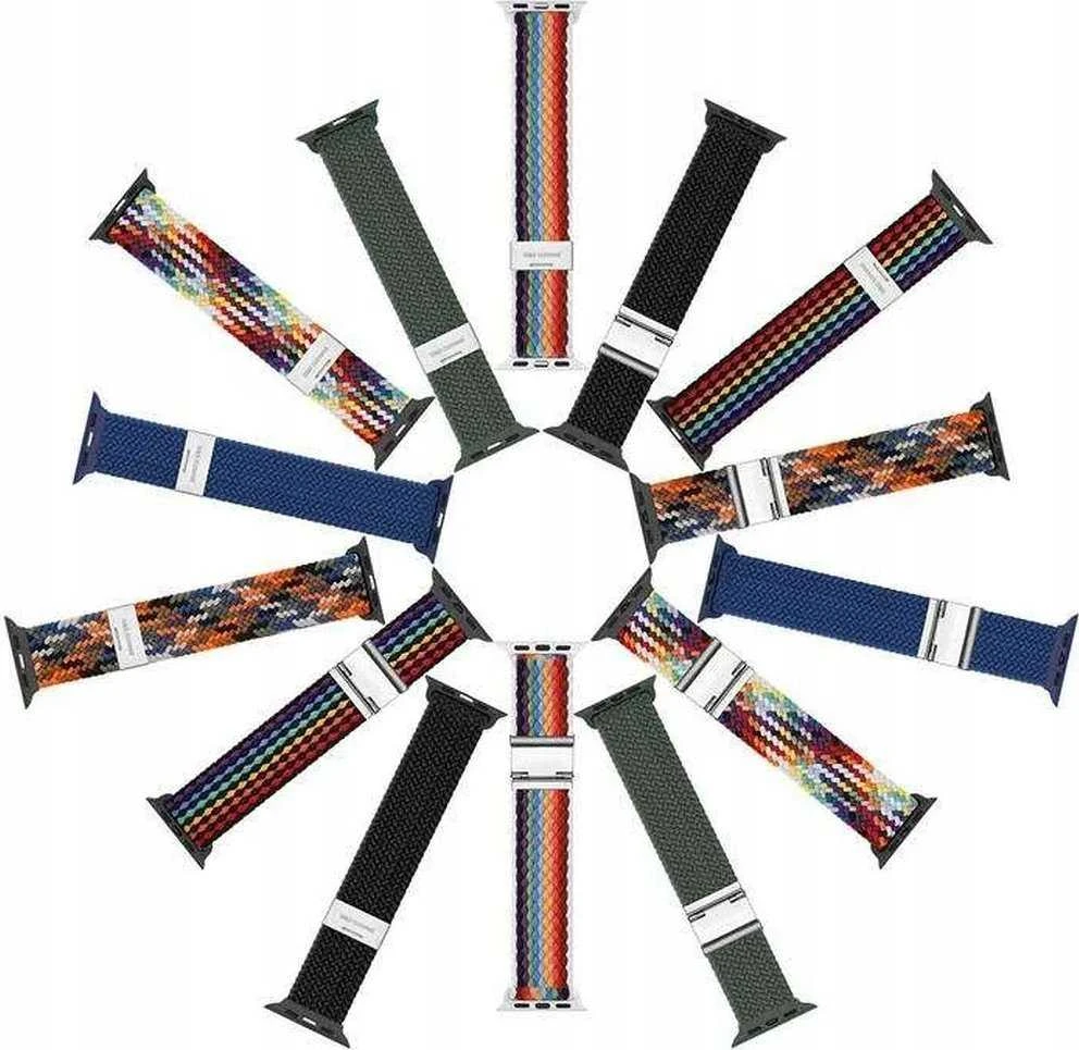 Dux Ducis apyrankė MIXTURE PRO stretchable braided skirta Apple Watch 38 / 40 / 41 mm mėlynas