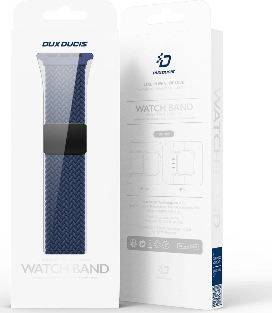 Dux Ducis apyrankė MIXTURE PRO stretchable braided skirta Apple Watch 38 / 40 / 41 mm mėlynas