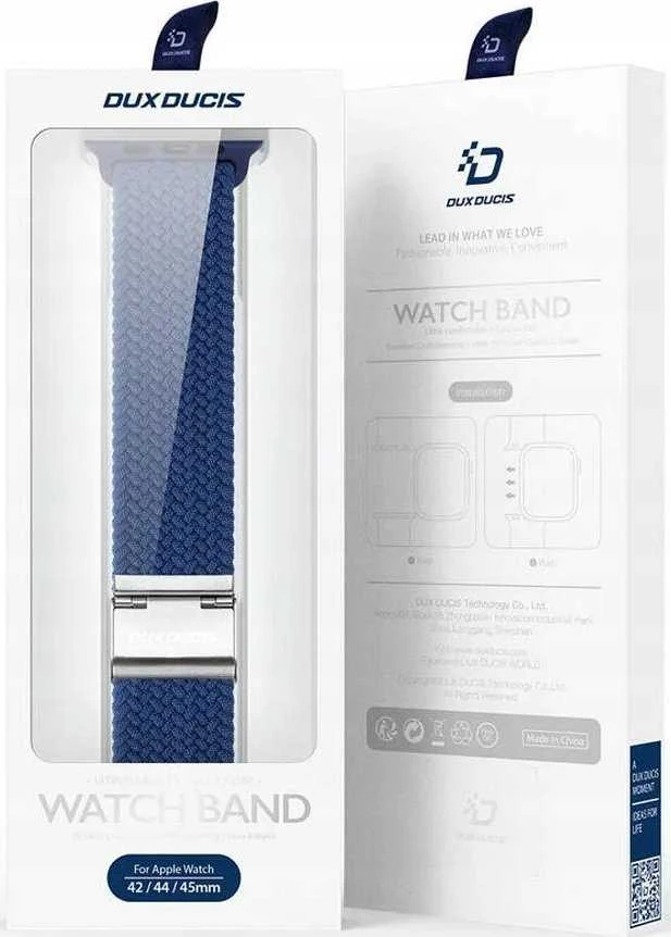 Dux Ducis apyrankė MIXTURE PRO stretchable braided skirta Apple Watch 42 / 44 / 45 / 49 mm mėlynas