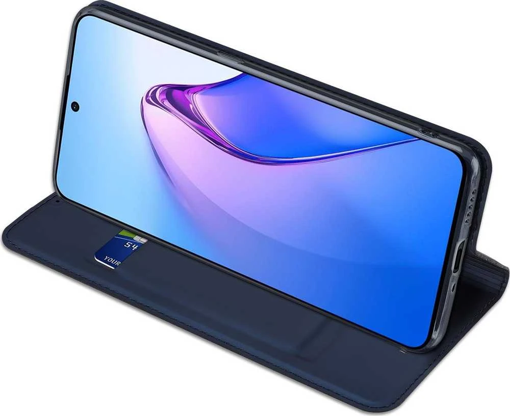 Dux Ducis Skin Pro dėklas skirtas Oppo Reno 8 Pro, tamsiai mėlynas