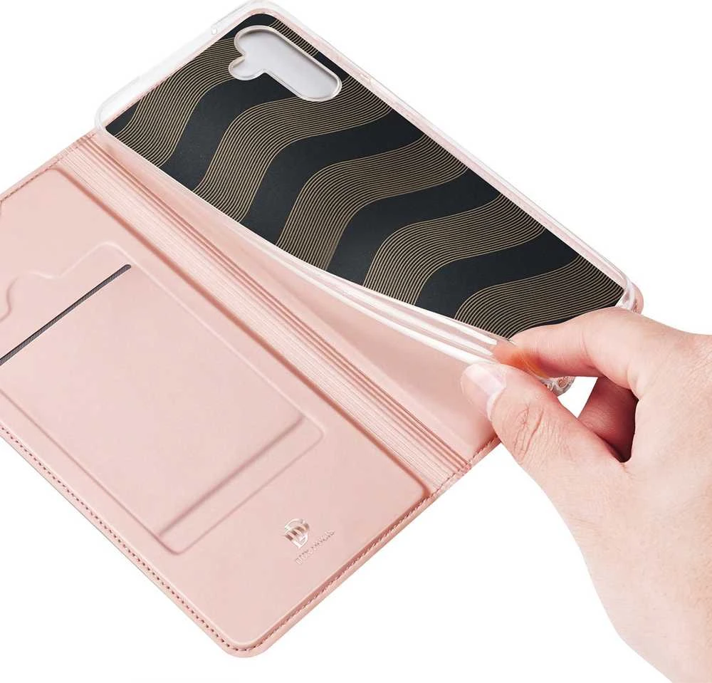 Dėklas Dux Ducis Skin Pro Samsung A145 A14 4G/A146 A14 5G rožinis-auksinis