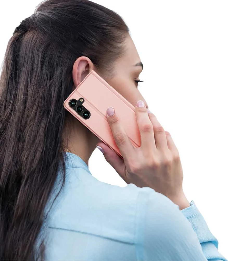 Dėklas Dux Ducis Skin Pro Samsung A145 A14 4G/A146 A14 5G rožinis-auksinis