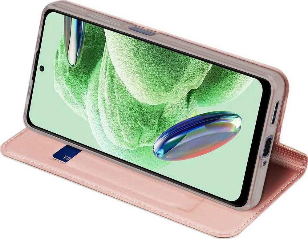 Dėklas Dux Ducis Skin Pro Xiaomi Poco X5 5G/Redmi Note 12 5G rožinis-auksinis