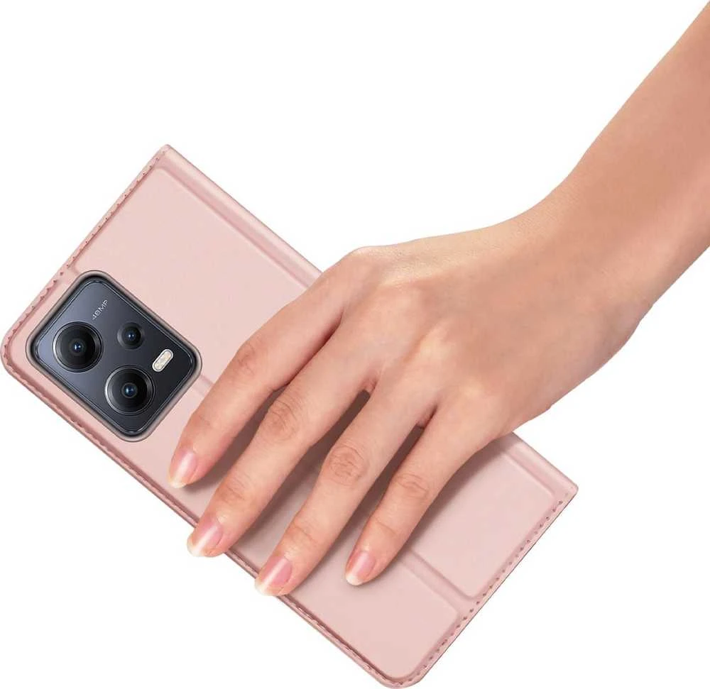 Dėklas Dux Ducis Skin Pro Xiaomi Poco X5 5G/Redmi Note 12 5G rožinis-auksinis