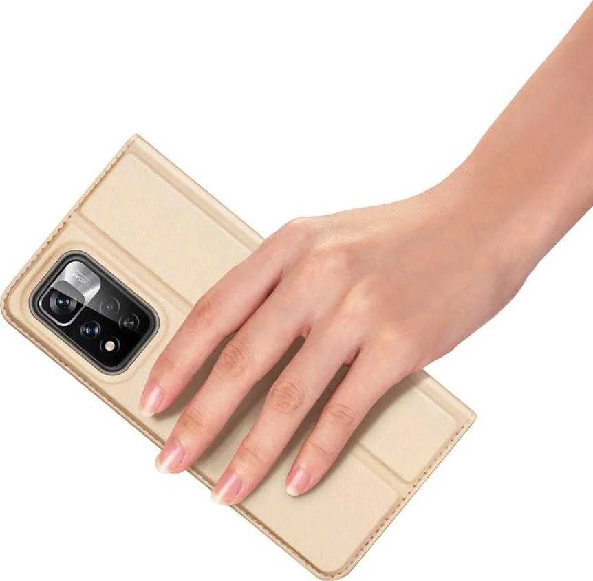 Dux Ducis Skin Pro dėklas skirtas Poco M4 Pro 5G, auksinis