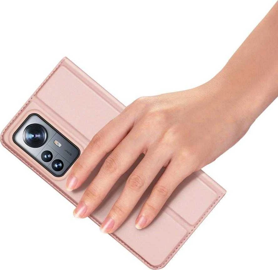Dux Ducis Skin Pro dėklas skirtas Xiaomi 12 Pro, rožinis