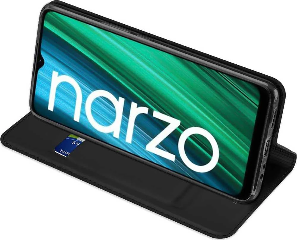 Dux Ducis Skin Pro dėklas skirtas Realme Narzo 50A, juodas