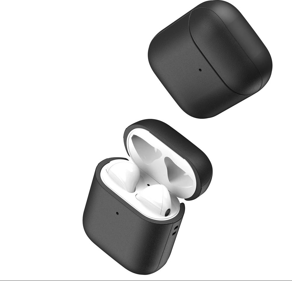 Dux Ducis Plen dėklas skirtas AirPods 2 / AirPods 1 headphone dėklas juodas