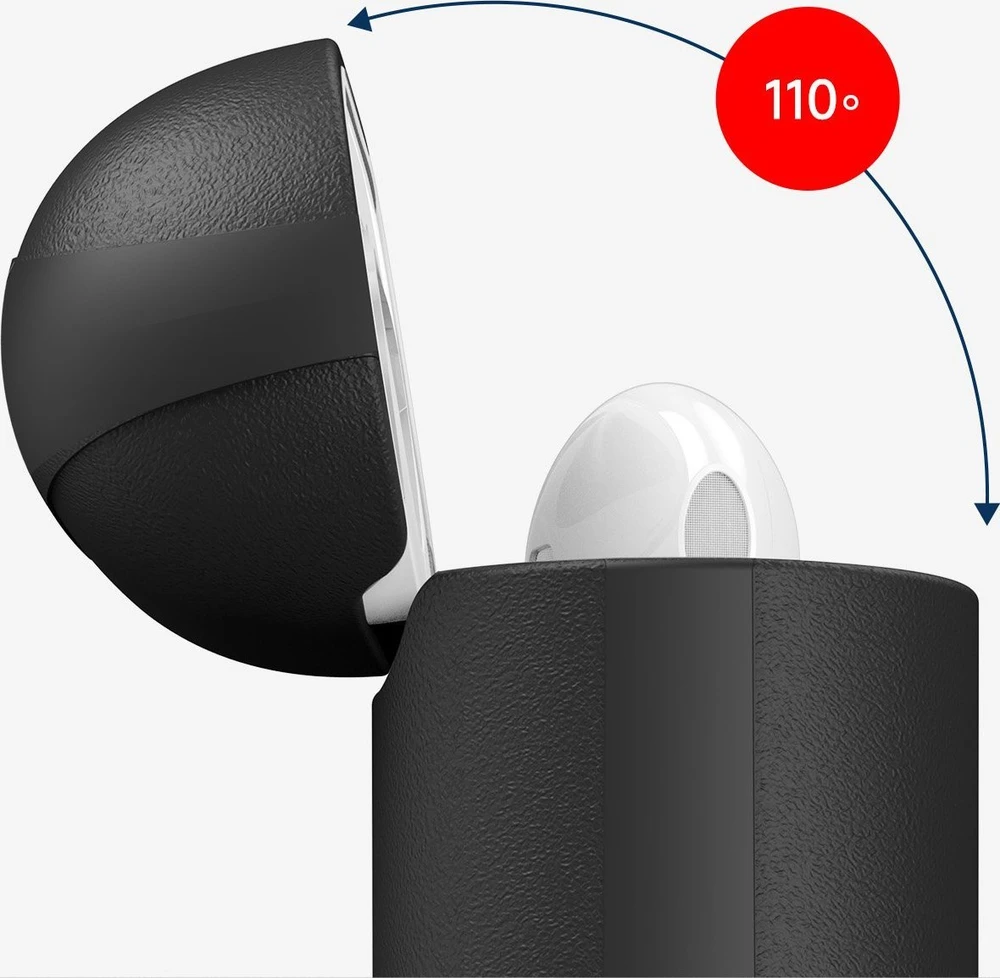Dux Ducis Plen dėklas skirtas AirPods 2 / AirPods 1 headphone dėklas juodas