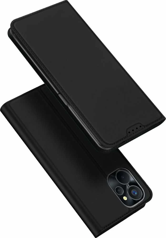 Dėklas Dux Ducis Skin Pro For Realme 10 5G / Realme 9i 5G atverčiamas Card Wallet su stoveliu dėkals telefonui juodos spalvos