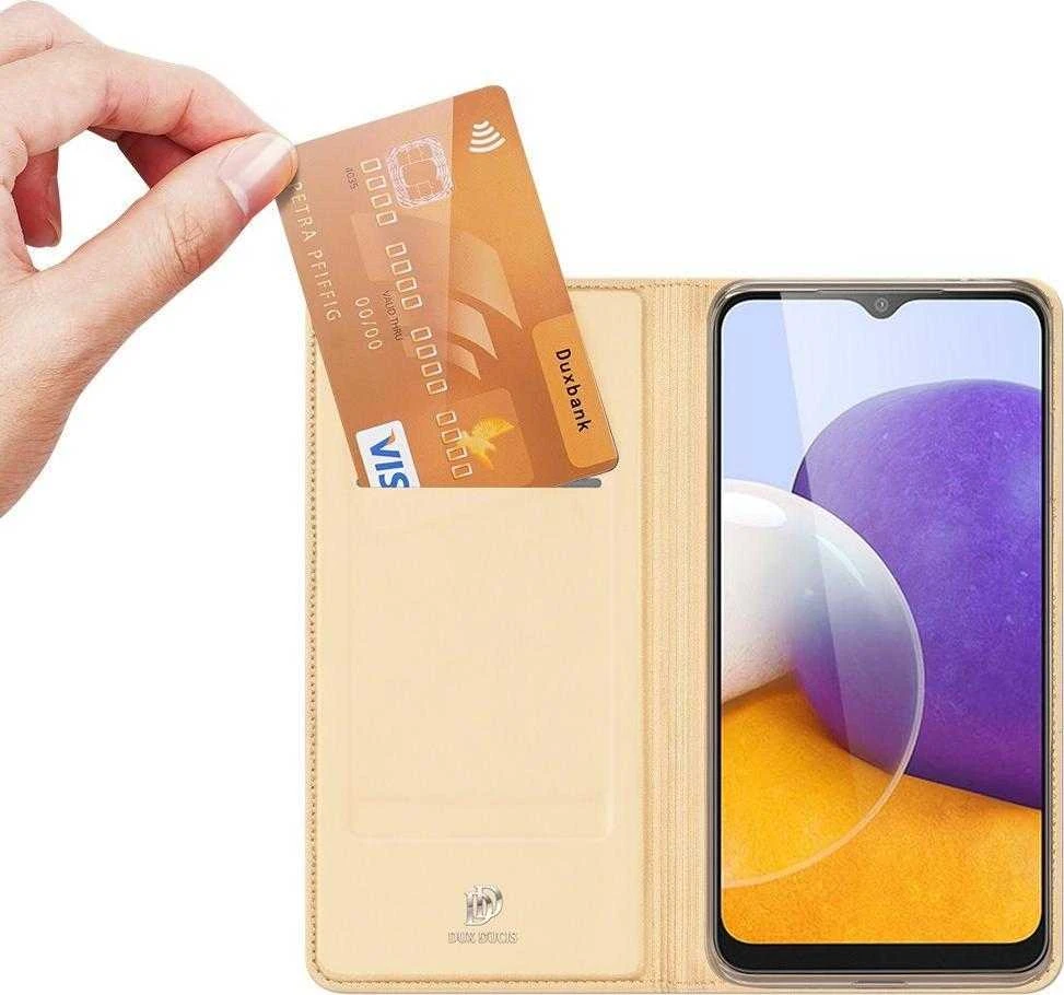 Dux Ducis Skin Pro dėklas skirtas Samsung A225 A22 4G, auksinis