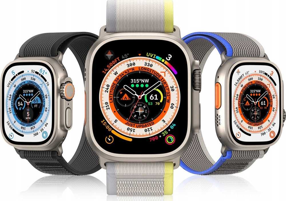 DUX DUCIS apyrankė YJ nylon for Apple Watch 42 / 44 / 45 / 49 mm juodos spalvos pilkos spalvos