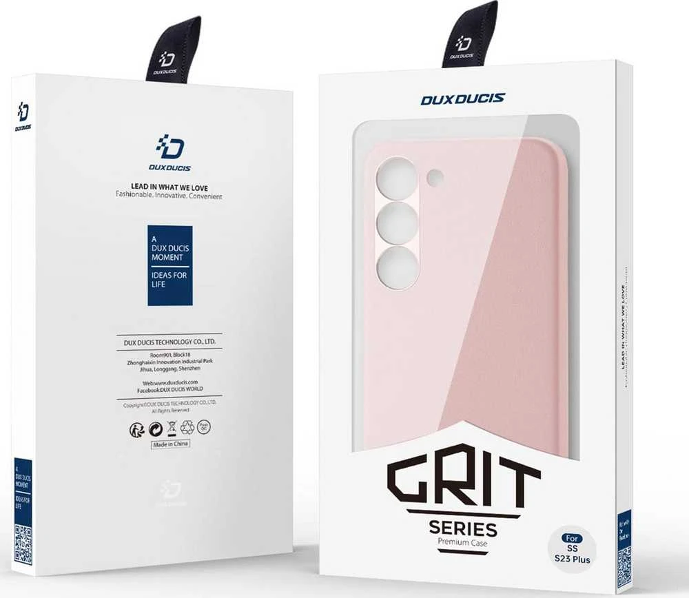 Dux Ducis Grit dėklas skirtas Samsung Galaxy S23+, rožinis