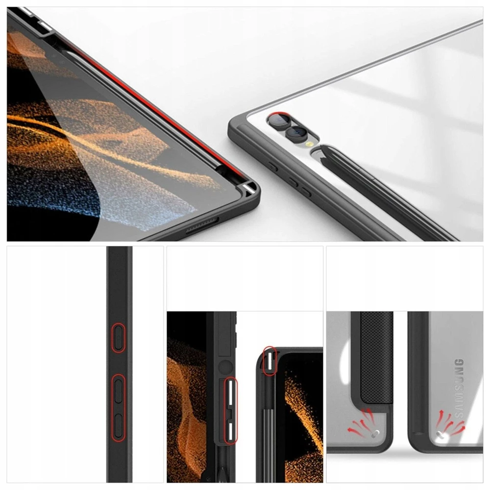 Dėklas Dux Ducis Toby Samsung X920 Tab S10 Ultra juodas